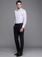 Louis Philippe Pure Cotton Classic Fit Striped Formal Shirt