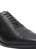 LOUIS STITCH Men Perforated Premium Leather Formal Oxfords Shoes