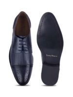 LOUIS STITCH Men Premium Leather Dual Tone Patina Oxford Shoes