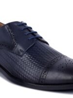 LOUIS STITCH Men Premium Leather Dual Tone Patina Oxford Shoes