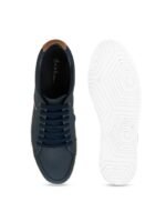 Mast & Harbour Men Navy Blue Lace-Ups Sneakers