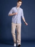 Mast & Harbour Men Standard Striped Casual Shirt