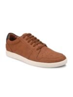 Mast & Harbour Men Tan Perforations PU Sneakers