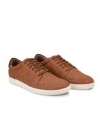 Mast & Harbour Men Tan Perforations PU Sneakers