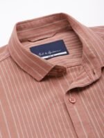 Mast & Harbour Vertical Stripes Pure Cotton Casual Shirt