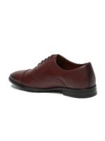 Men Rosewood Leatherette Oxford Formal Shoes