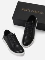 Monte Carlo Men Textured Leather Sneakers