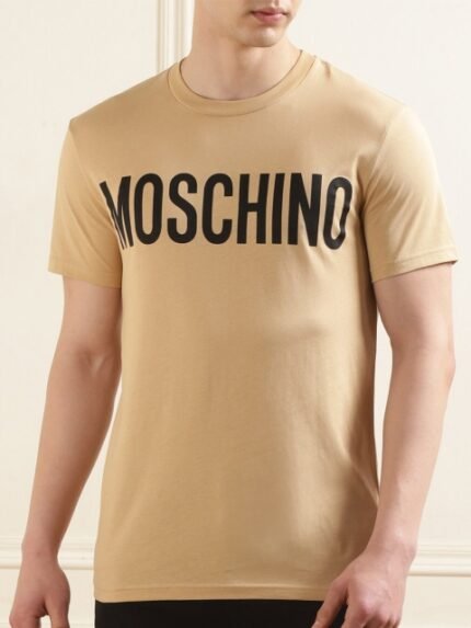 MOSCHINO COUTURE Men Typography Pockets T-shirt