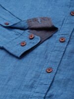 Mr Bowerbird Pure Linen Tailored Fit Opaque Casual Shirt
