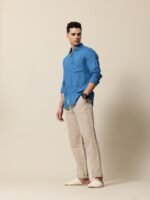 Mr Bowerbird Pure Linen Tailored Fit Opaque Casual Shirt