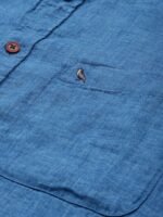 Mr Bowerbird Pure Linen Tailored Fit Opaque Casual Shirt