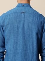 Mr Bowerbird Pure Linen Tailored Fit Opaque Casual Shirt