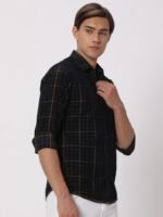 Mufti Slim Fit Tartan Checks Pure Cotton Casual Shirt