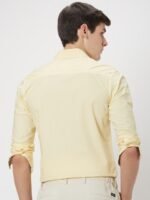 Mufti Spread Collar Cotton Casual Shirt