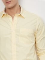 Mufti Spread Collar Cotton Casual Shirt