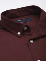 Nautica Classic Fit Button-Down Collar Casual Shirt