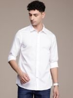 Nautica Pure Cotton Slim Fit Opaque Casual Shirt