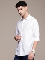 Nautica Pure Cotton Slim Fit Opaque Casual Shirt