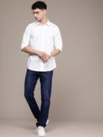 Nautica Pure Cotton Slim Fit Opaque Casual Shirt