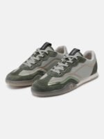nubeat AREA808 Green Leather Mens Sneakers