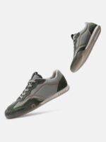 nubeat AREA808 Green Leather Mens Sneakers