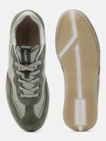 nubeat AREA808 Green Leather Mens Sneakers