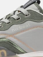 nubeat AREA808 Green Leather Mens Sneakers