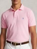 Polo Ralph Lauren Men Solid Polo Collar Cotton T-Shirt