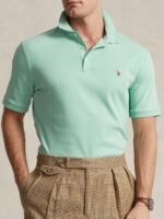 Polo Ralph Lauren Slim-Fit Polo Collar Short Sleeves Cotton Tshirts