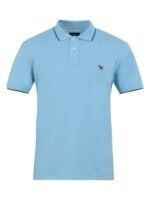 PS By Paul Smith Men Polo Collar Drop-Shoulder Sleeves Applique T-shirt