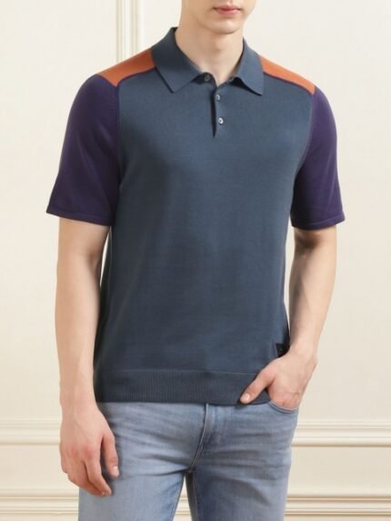 PS By Paul Smith Men Polo Collar Pockets T-shirt