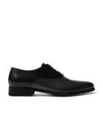 Rapawalk Black & Grey Handcrafted Standard Width Leather Oxfords
