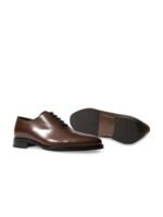 Rapawalk Coffee Brown Handcrafted Standard Width Leather Oxfords