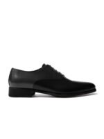 Rapawalk Grey & Black Handcrafted Standard Width Leather Oxfords