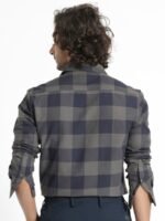 RARE RABBIT Men Byre Slim Fit Buffalo Checked Cotton Shirt