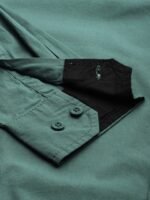 Roadster Men Green Regular Fit Solid Sustainable Casual Shirt