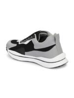 Roadster Men White & Grey Colorblocked Lightweight Sneakers