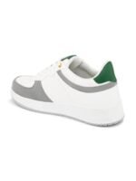 Roadster Men White & Grey Colourblocked Lightweight Lace-Ups Sneakers