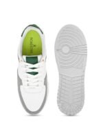 Roadster Men White & Grey Colourblocked Lightweight Lace-Ups Sneakers