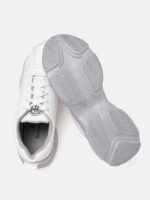 Roadster Men White Solid Sneakers