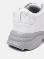 Roadster Men White Solid Sneakers