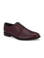 San Frissco Men Textured Genuine Leather Formal Oxfords