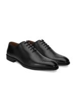 San Frissco Men Textured Leather Formal Oxfords