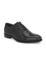 San Frissco Men Textured Leather Formal Oxfords