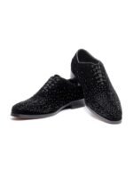 SHUTIQ Men Embellished Suede Formal Oxfords