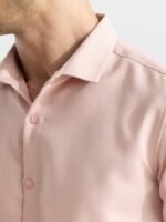 Snitch Pink Classic Slim Fit Casual Shirt