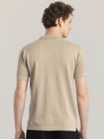 Snitch Straight Slim Fit Spread Collar Short Sleeves Cotton Casual Shirt