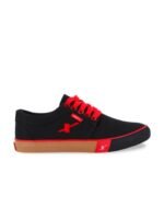 Sparx Men Black & Red Canvas Sneakers