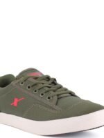 Sparx Men Olive Green Canvas Sneakers