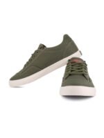 Sparx Men Olive Green Canvas Sneakers